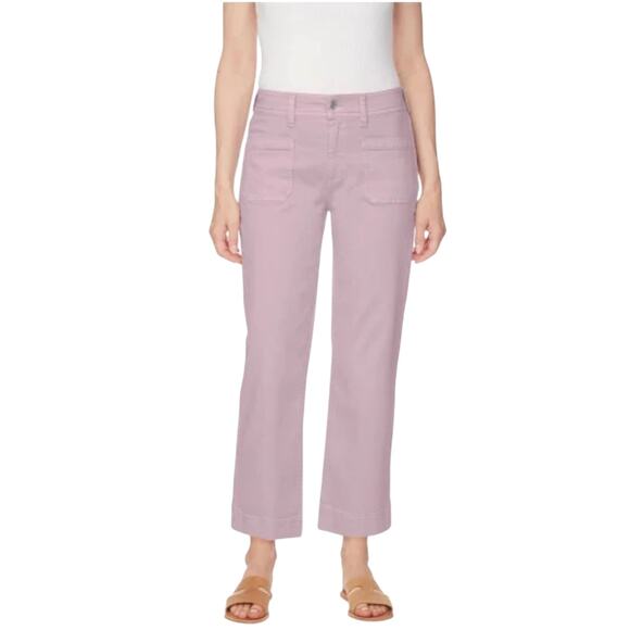 Buffalo Ladies' Wide Leg Crop Comfy Ankle Pants in Soft Lilac Size 6/28 - Picture 2 of 5